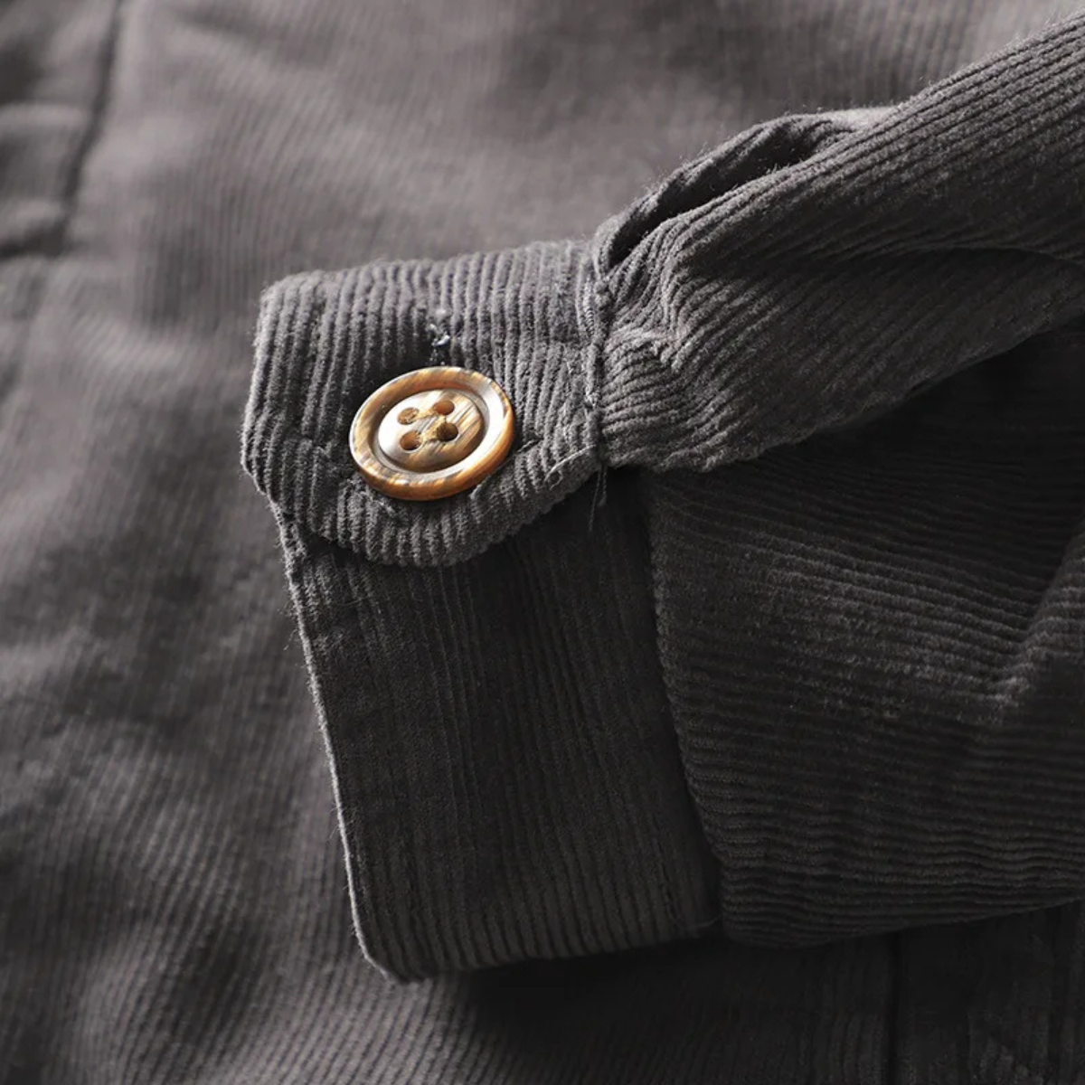 Men’s Casual Button Up Corduroy Jacket