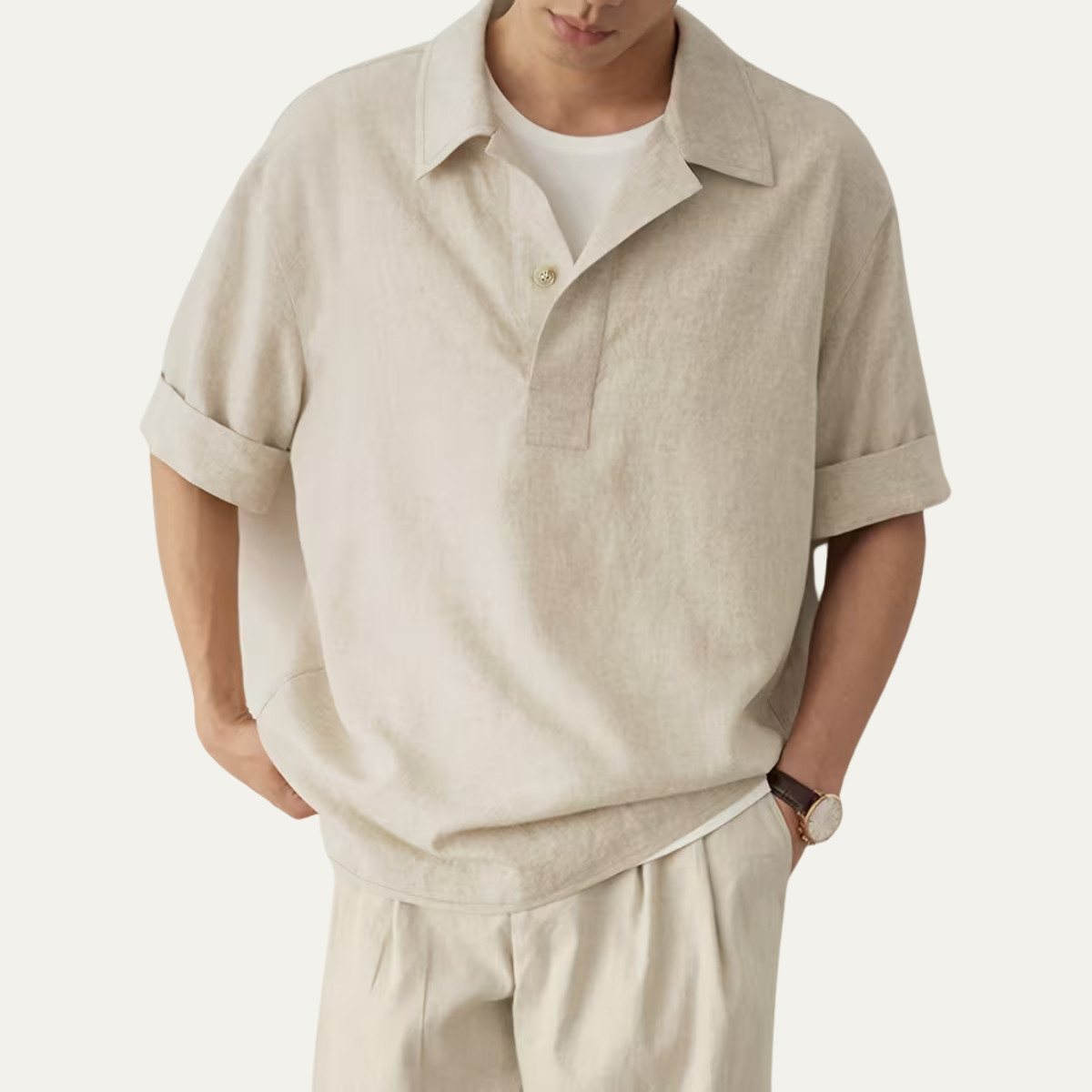 The Amalfi Men’s Breathable Short Sleeve Polo Shirt