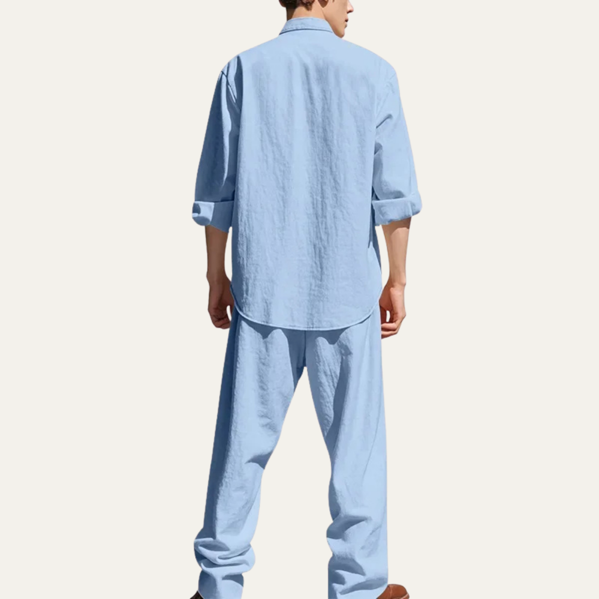 The Haddon Men’s Breathable Linen Shirt & Trousers Set