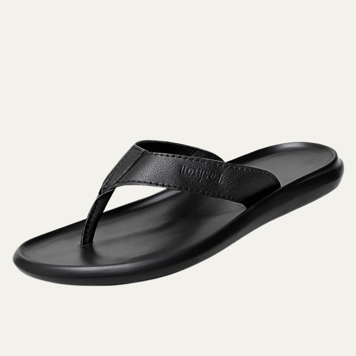 The Brunate Men’s Leather Thongs Summer Flip Flops