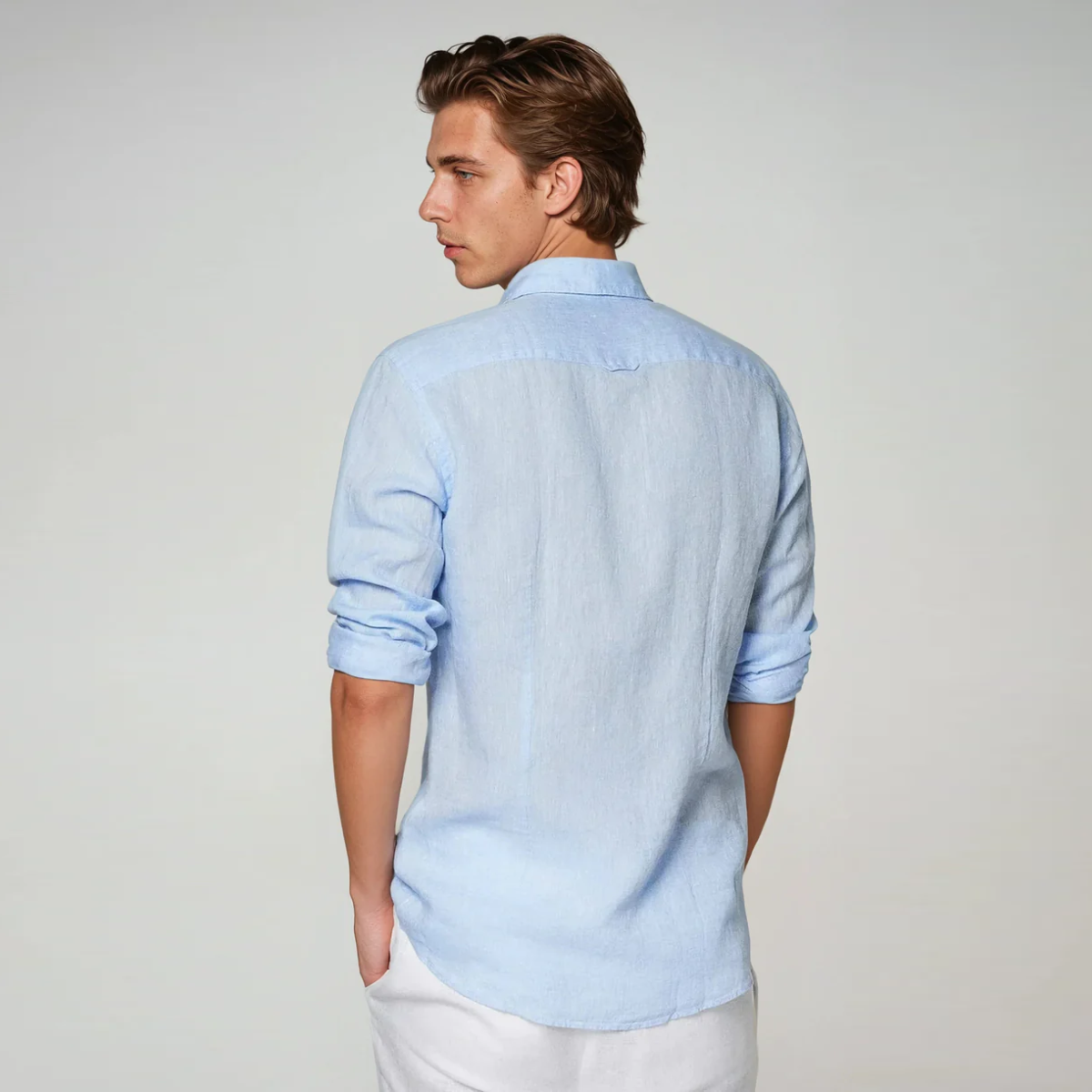 The Matera Men's Premium Linen Button Up Shirt