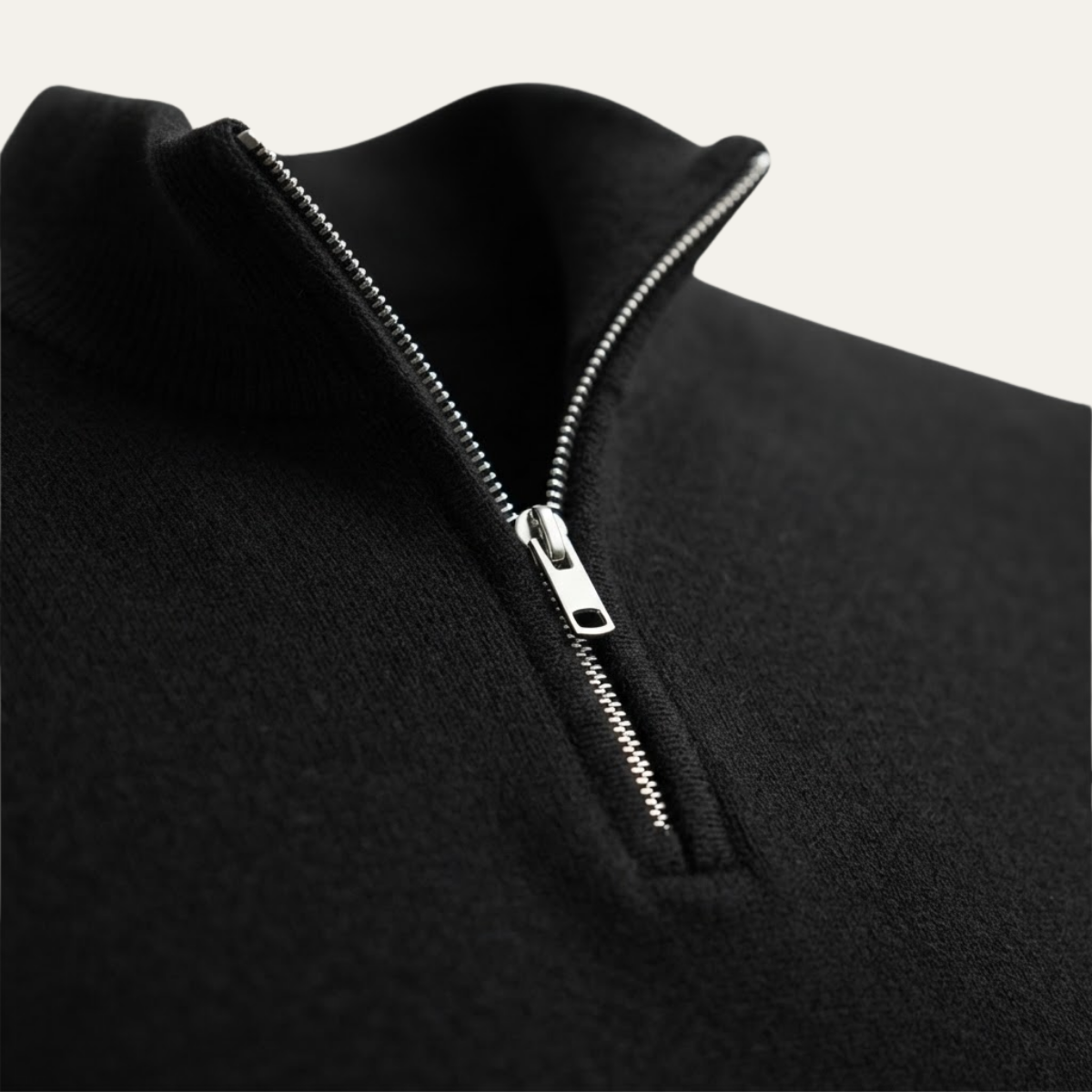The Como Men's Quarter Zip Mock Neck Jumper
