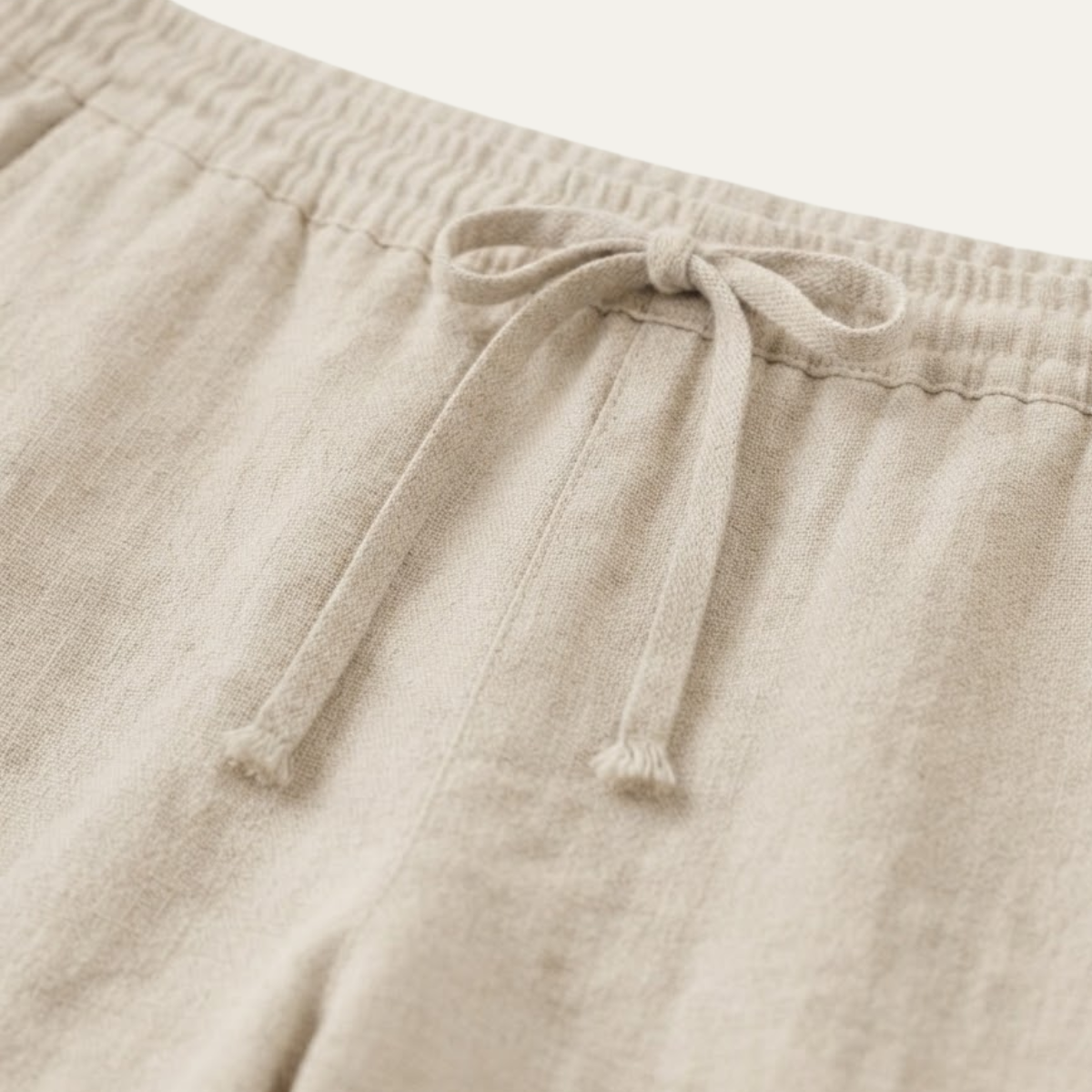 The Riccione Men's Breathable Linen Drawstring Trousers