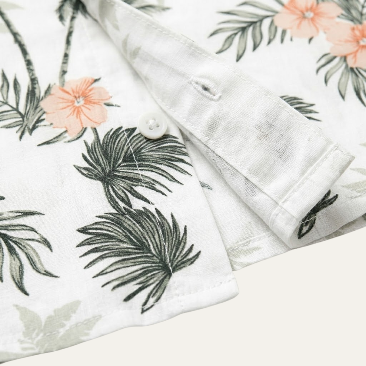 The Cotswolds Men’s Palm Tree Print Short Sleeve Shirt