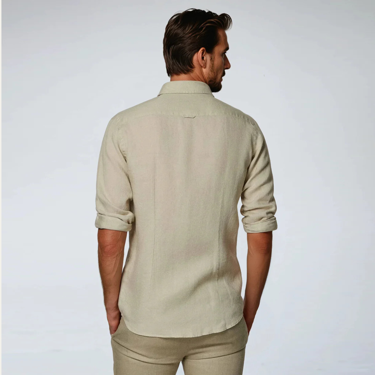 The Matera Men's Premium Linen Button Up Shirt