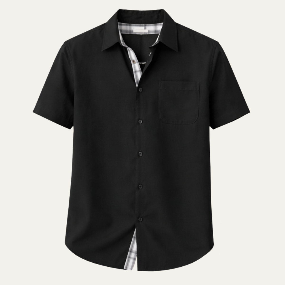 The Thonon Men’s Short Sleeve Button Down Shirt with Pocket