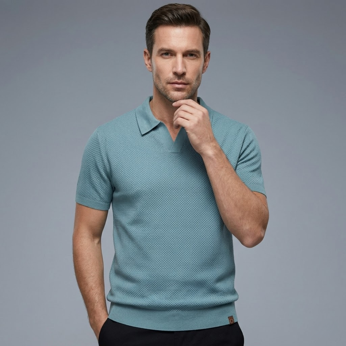 Men’s Knit Polo Shirt