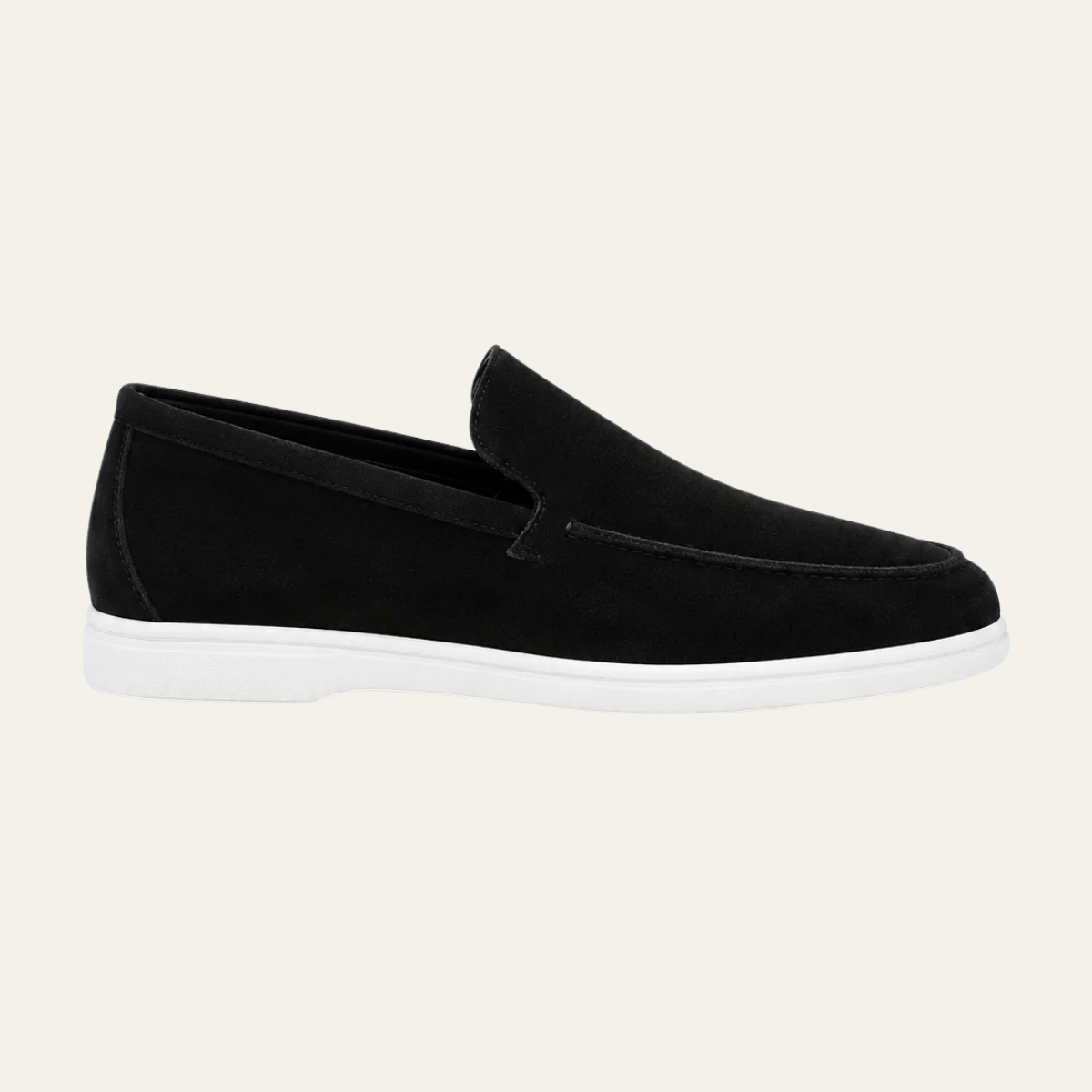 The Sheridan Men's Lightweight Slip On Suede Loafers - Black