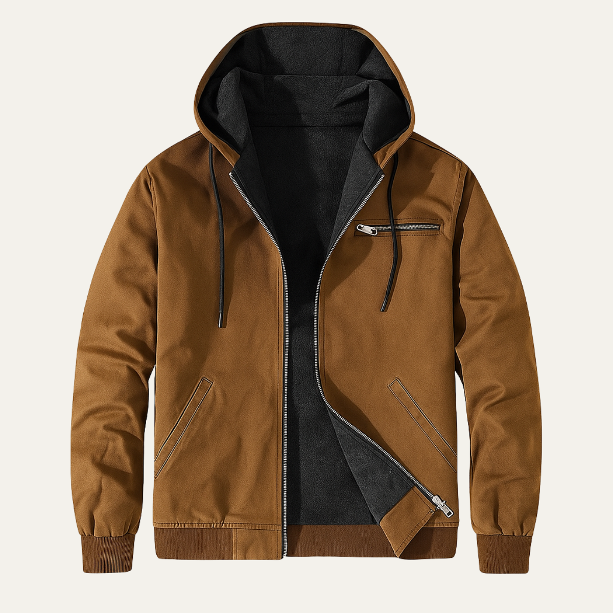 The Westwood Men’s Winter Warm Fleece Lined Hooded Jacket