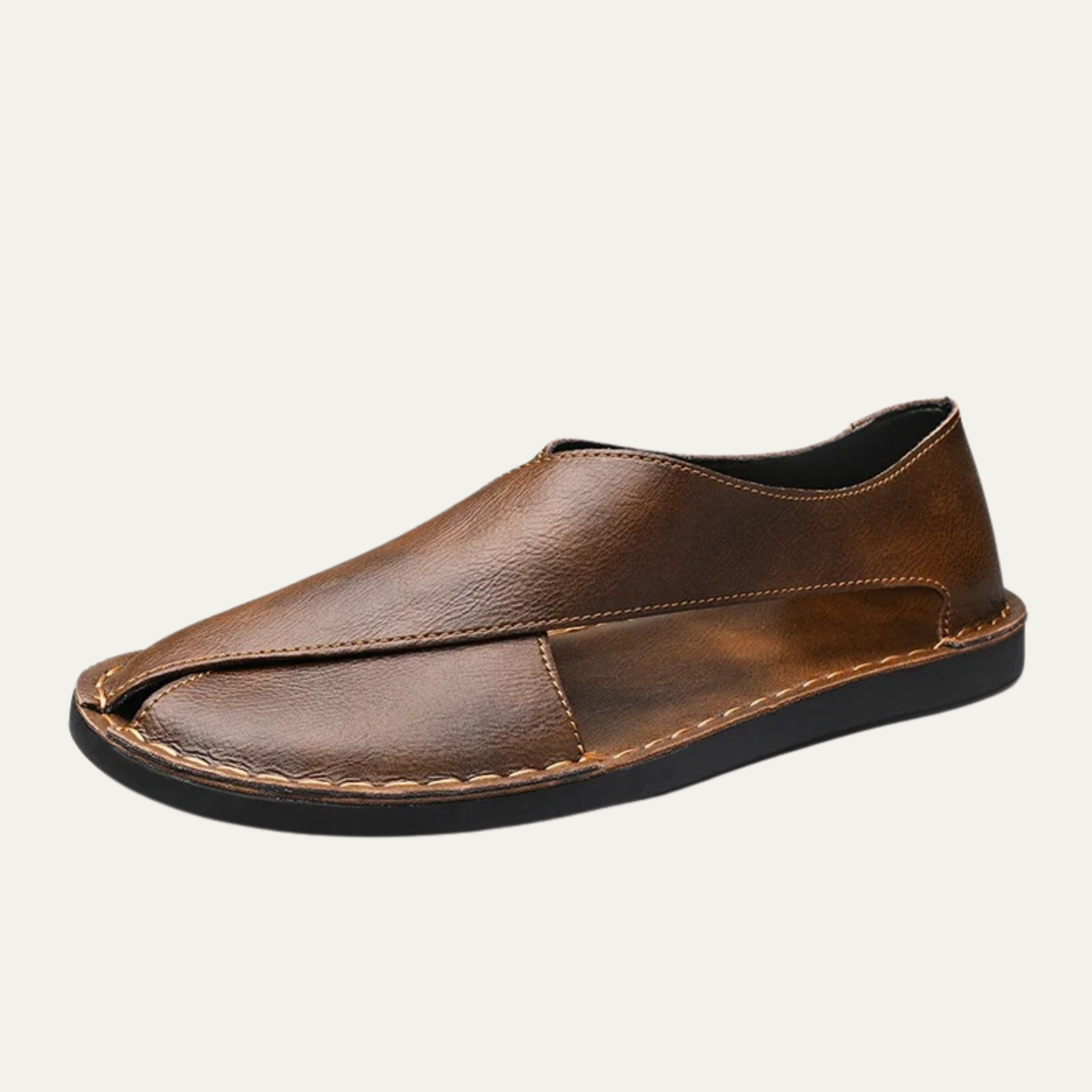 The Pitigliano Men’s Casual Summer Leather Slip On Sandals