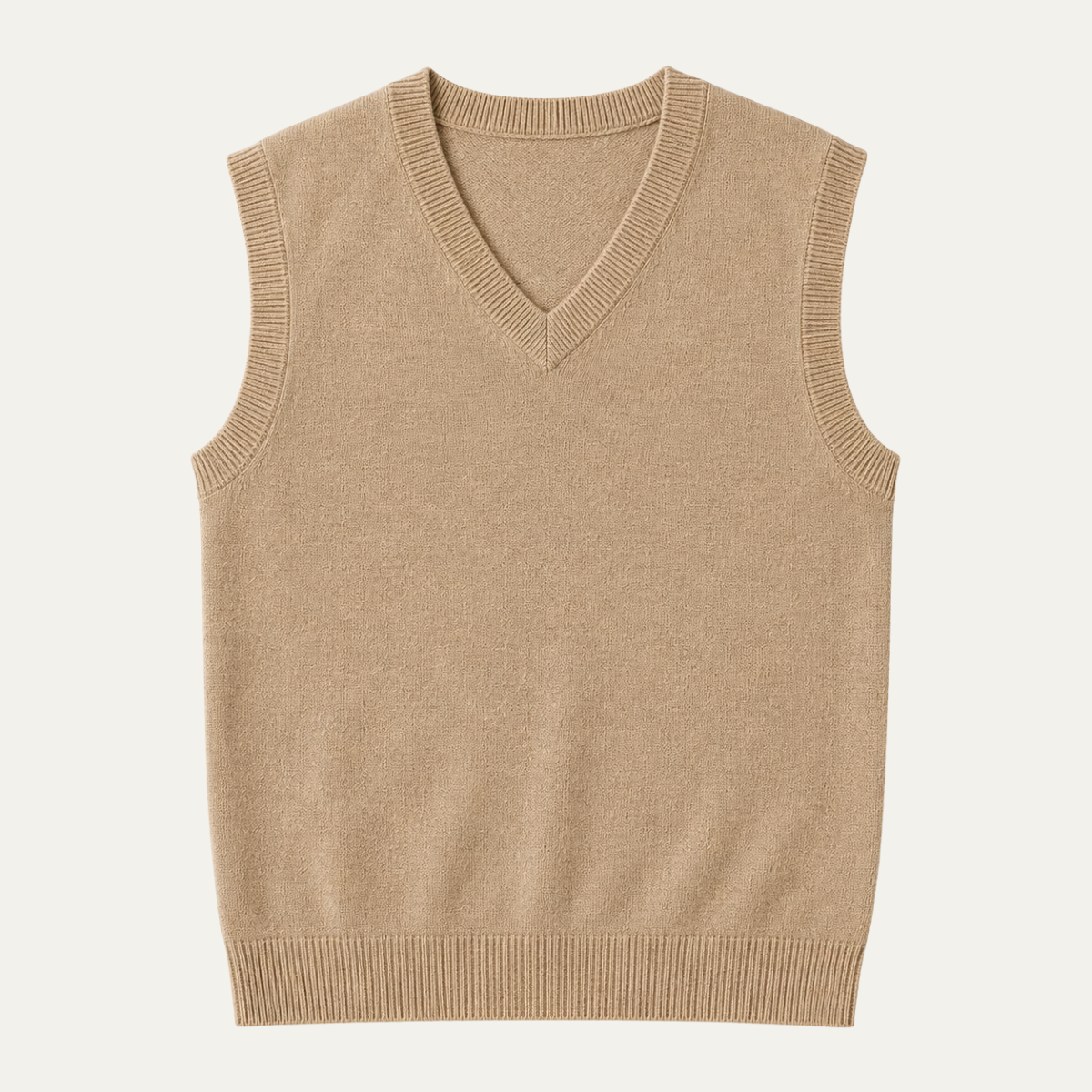 The Milan Men's V Neck Knit Cotton Gilet