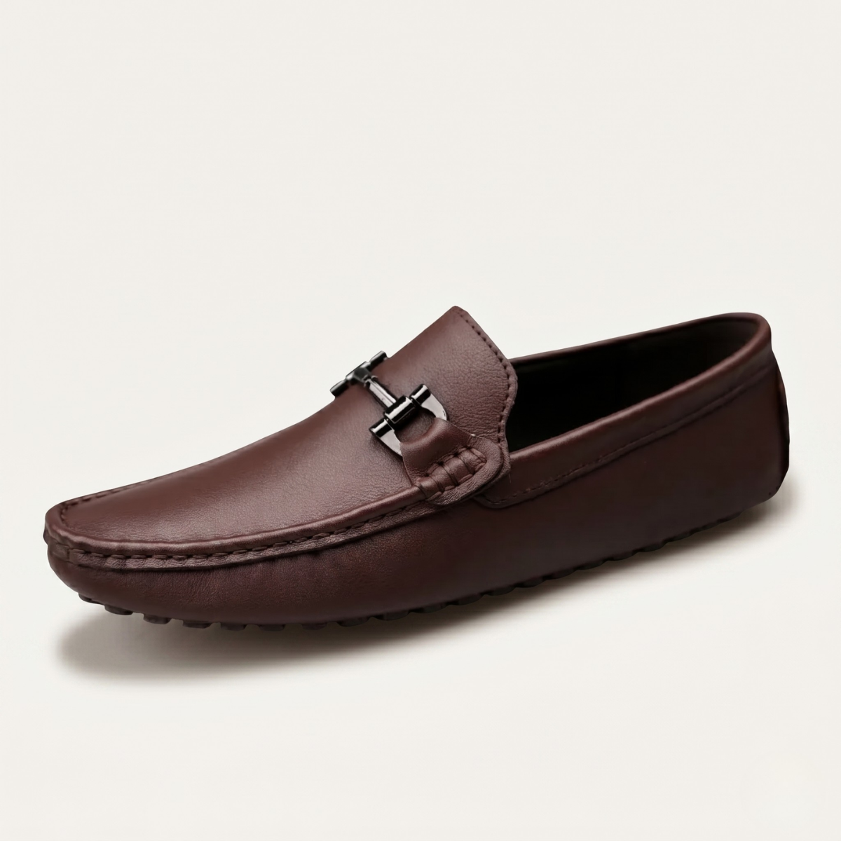 The Dover Men’s Leather Dress Loafers with Horsebit Detail