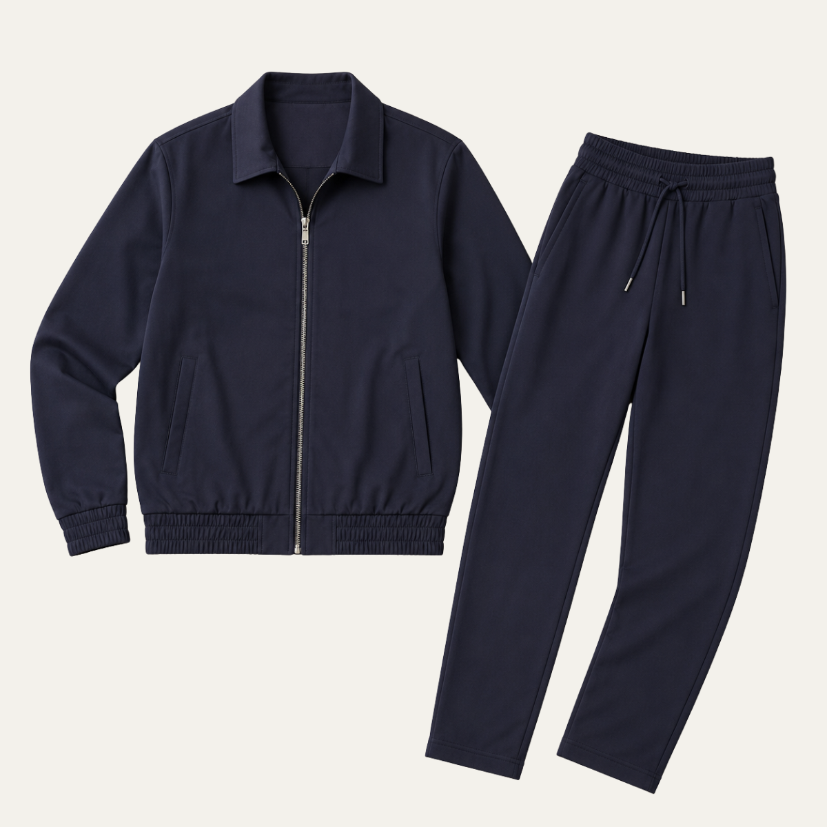 The Reno Men's Premium Tech Tracksuit Set - Navy Blue