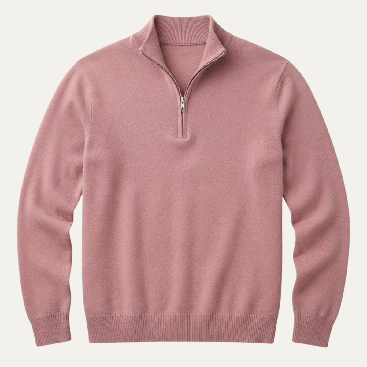 The Como Men's Quarter Zip Mock Neck Jumper