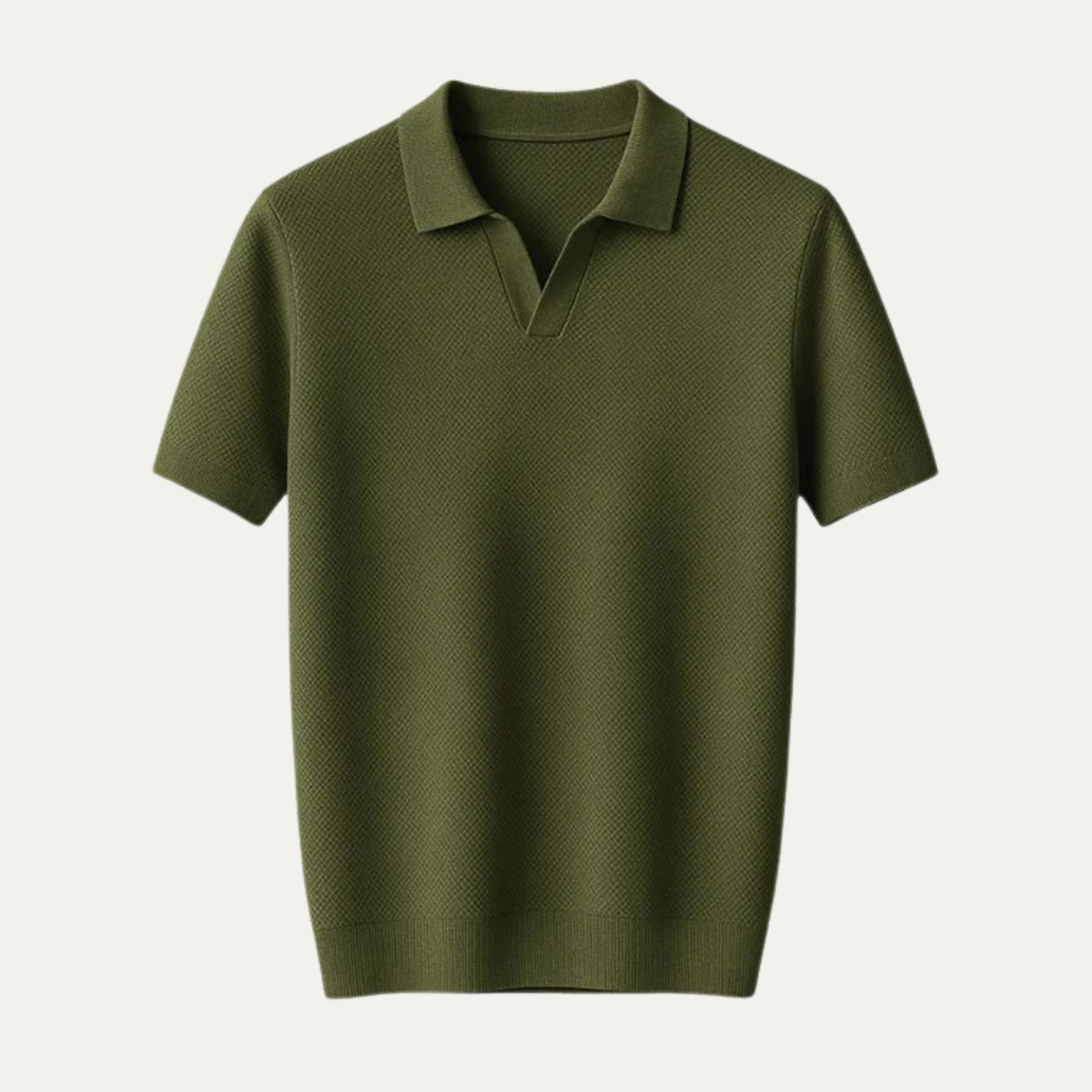 The Wellington Men’s Knit Textured Polo Shirt