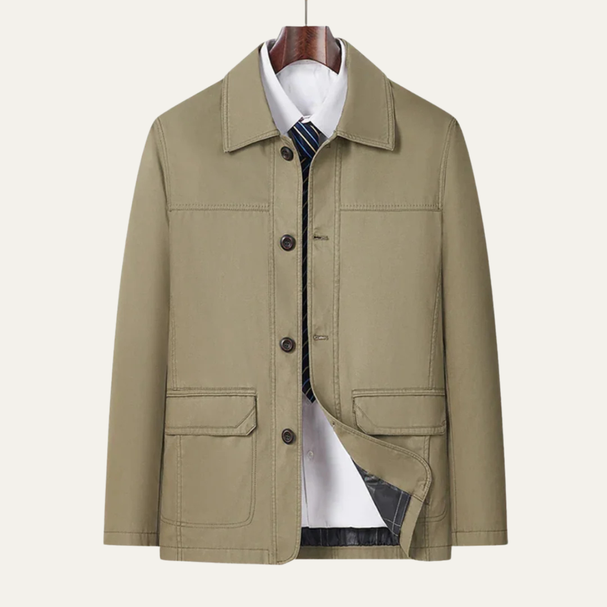 Men’s Lightweight Button Up Casual Jacket
