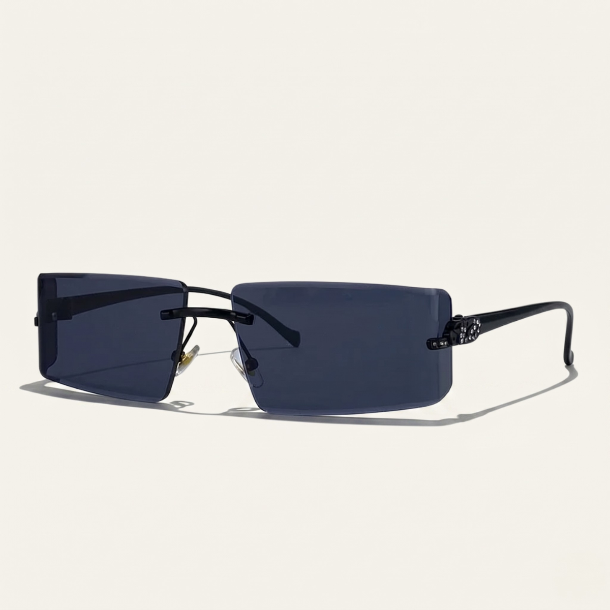 The Hanover Men's Rimless Rectangle Sunglasses