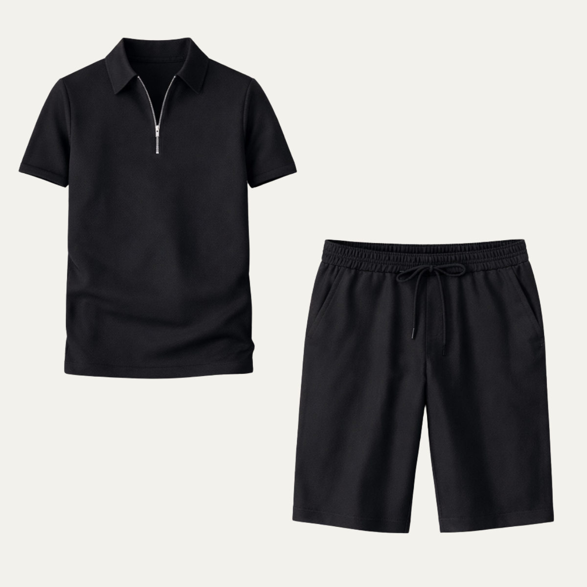 The Cliveden Men’s Elegant Polo Shirt & Shorts Set