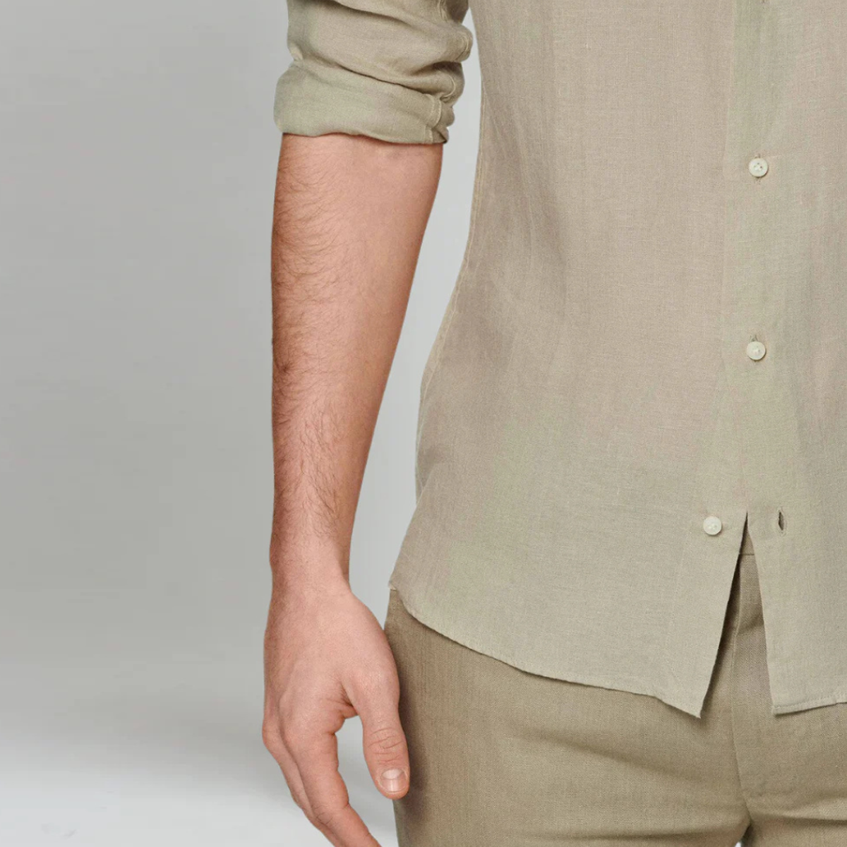 The Matera Men's Premium Linen Button Up Shirt
