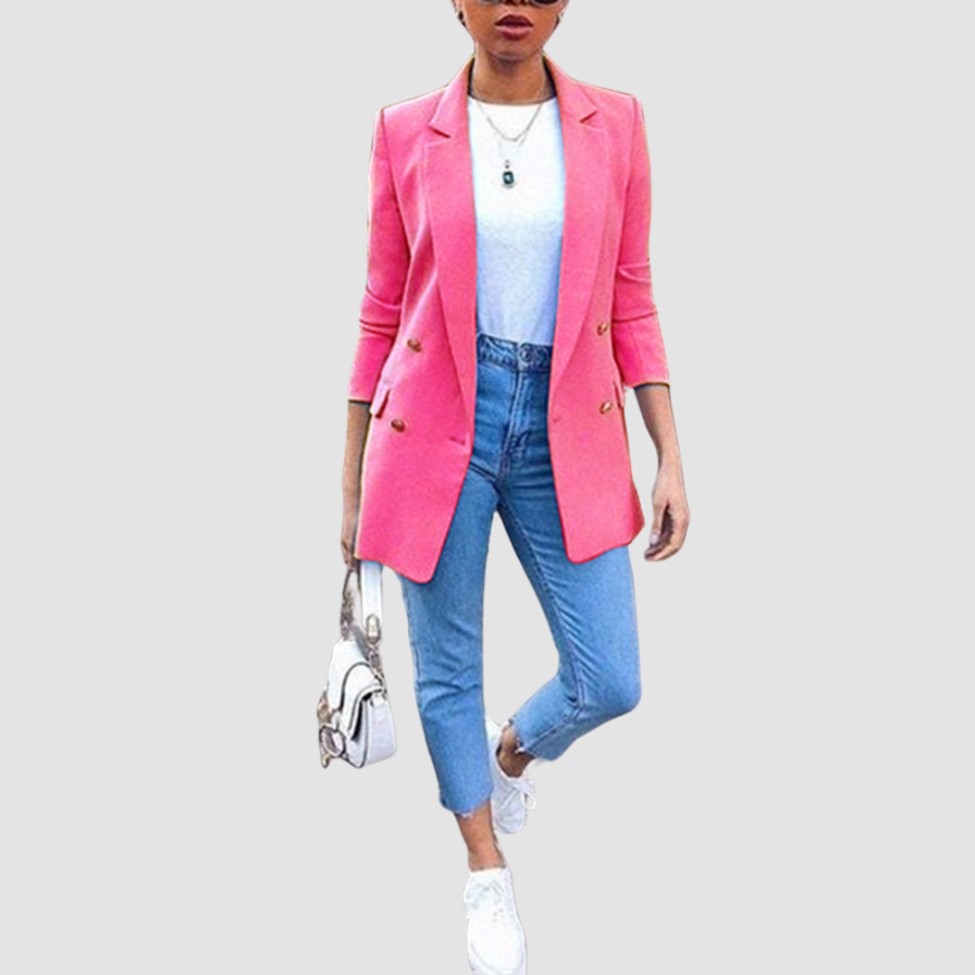 Women's Blazer Cut Past the Hip