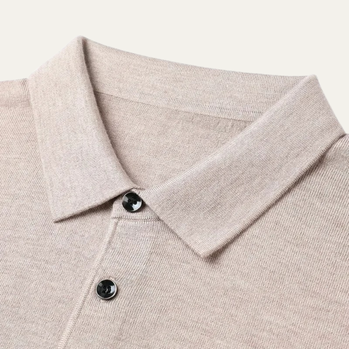 Men’s Merino Wool Knit Smart Casual Polo Jumper