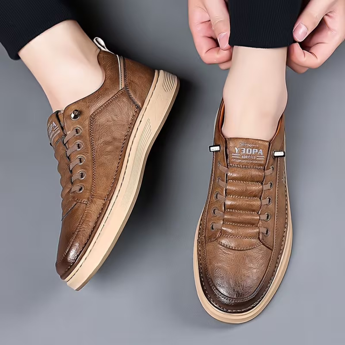 The Lucca Men’s Non Slip Casual Low Top Skate Shoes