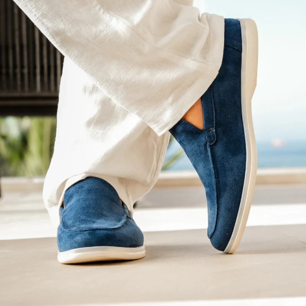 The Southampton Mens' Classic Slip On Suede Loafers
