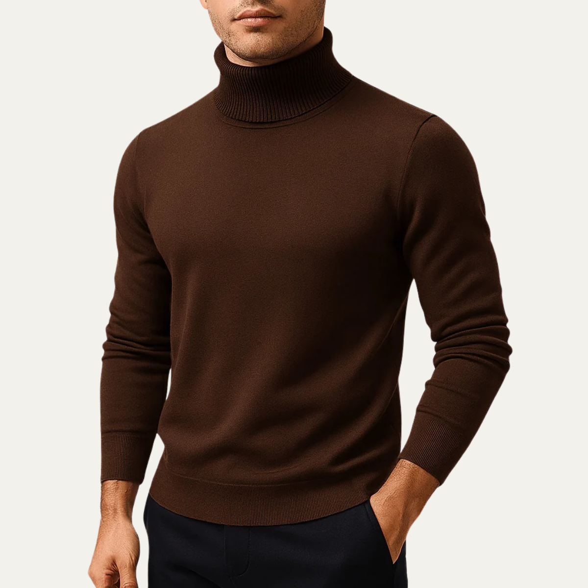 The Banbury Men's Classic Turtleneck Knit Jumpers