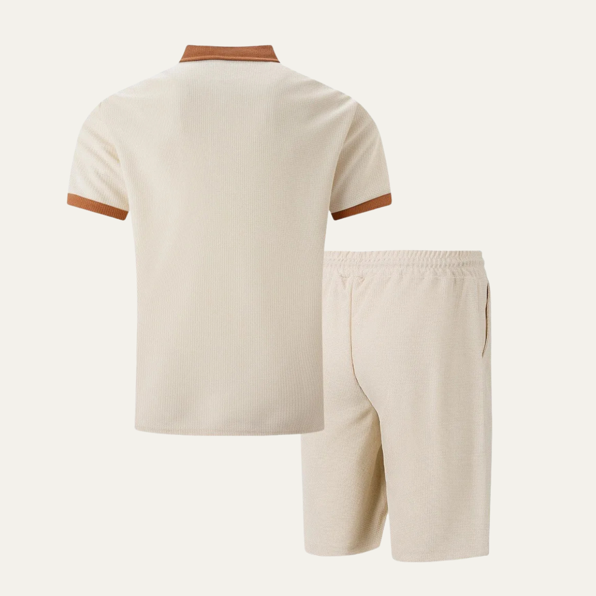 The Concarneau Men’s Casual Polo Shirt & Shorts Summer Set