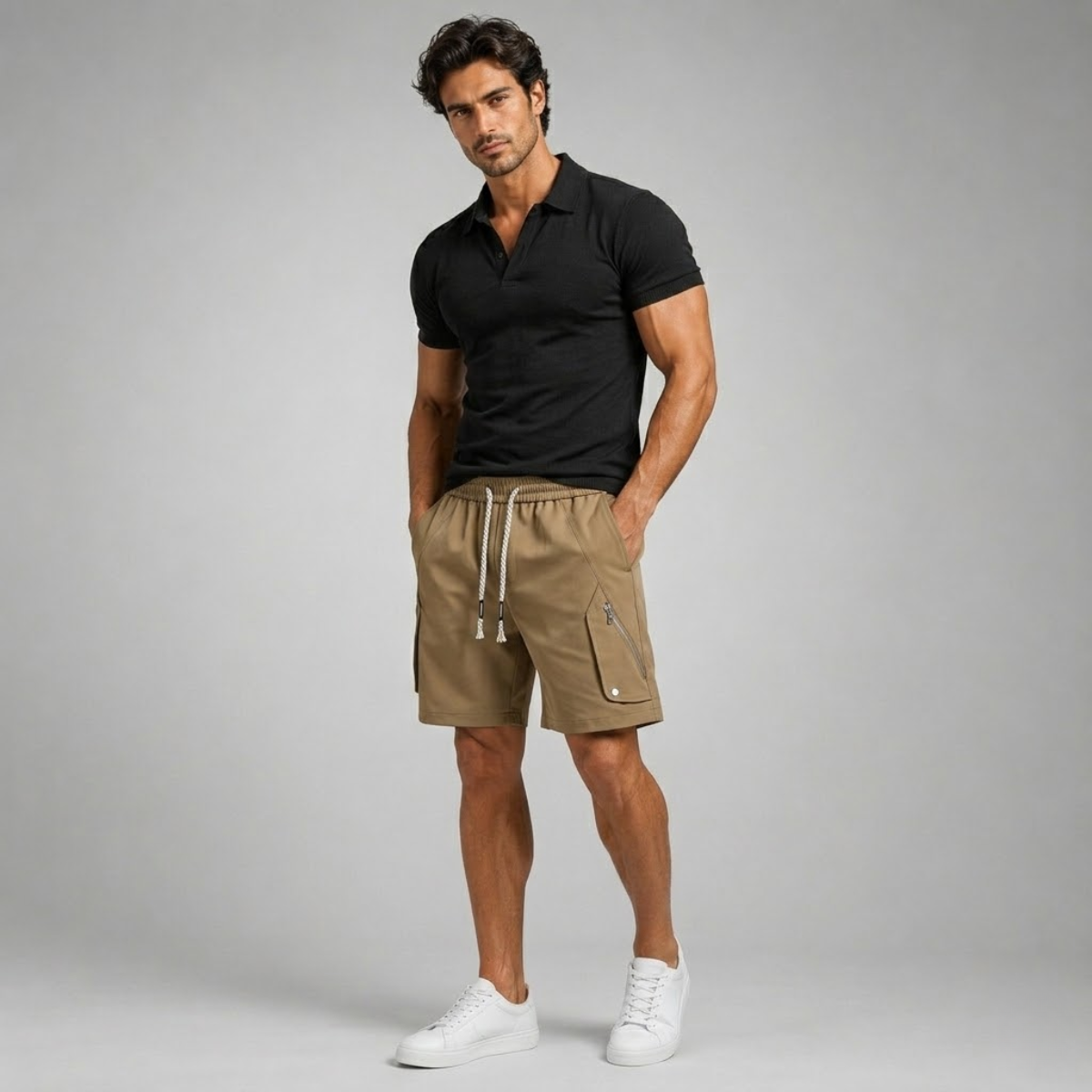 The Hereford Men’s Oversized Summer Cargo Shorts