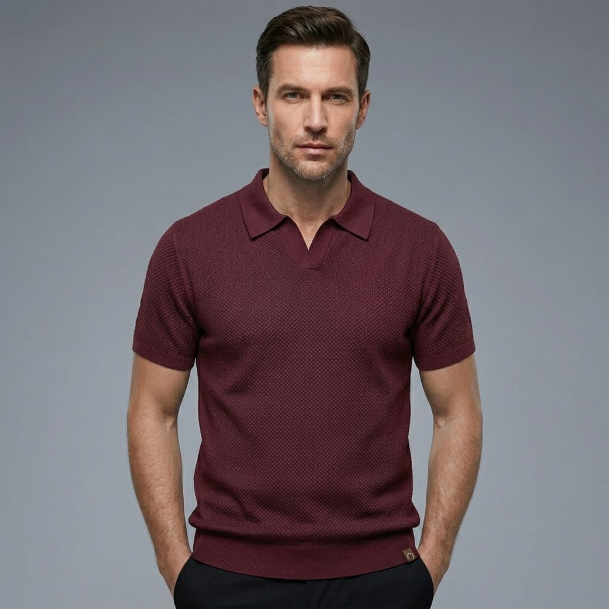 Men’s Knit Polo Shirt