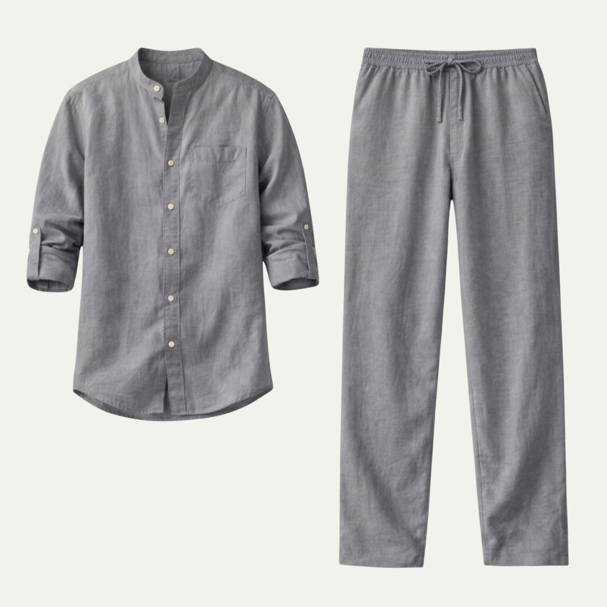 The Haddon Men’s Breathable Linen Shirt & Trousers Set
