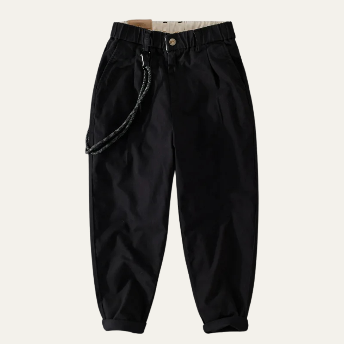 The Lincoln Men’s Cotton Casual Trousers with Elastic Waist