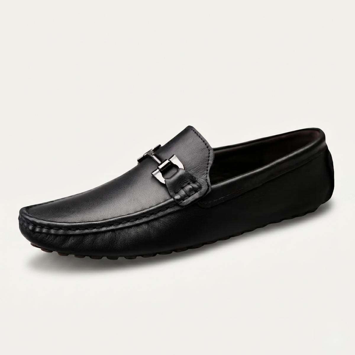 The Dover Men’s Leather Dress Loafers with Horsebit Detail