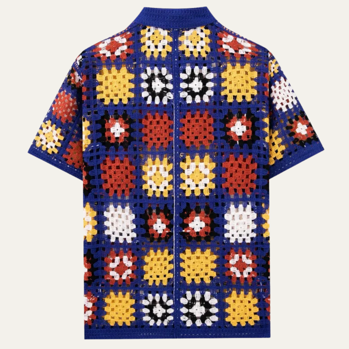 The Foligno Men’s Relaxed Fit Crochet Shirt