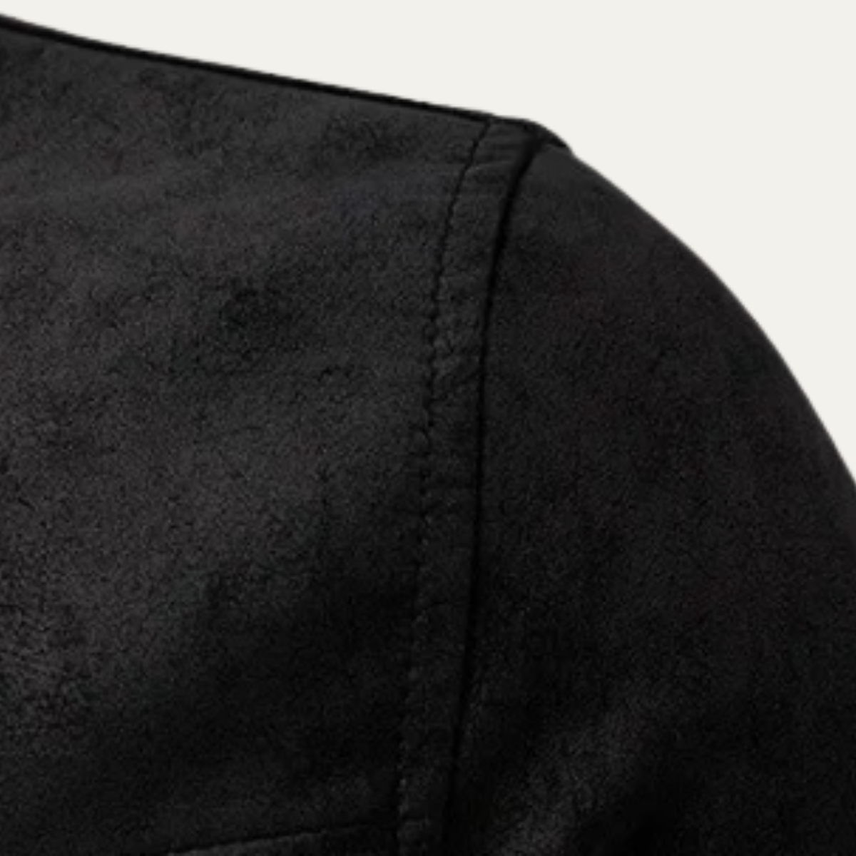 Men’s Casual Zip Up Leather Biker Jacket