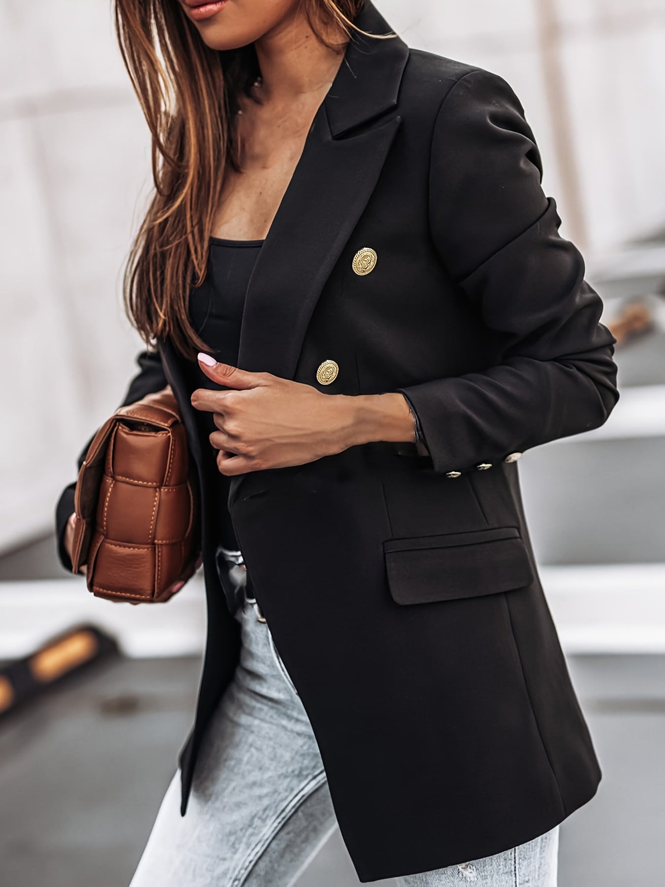 Women's Two Row Blazer in Two Shades