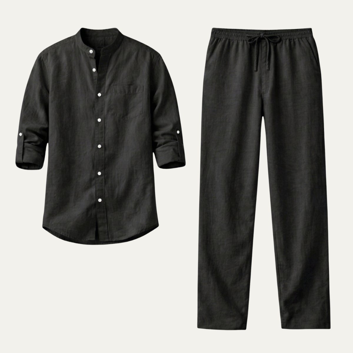The Haddon Men’s Breathable Linen Shirt & Trousers Set