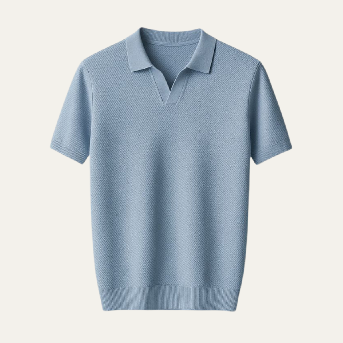The Wellington Men’s Knit Textured Polo Shirt