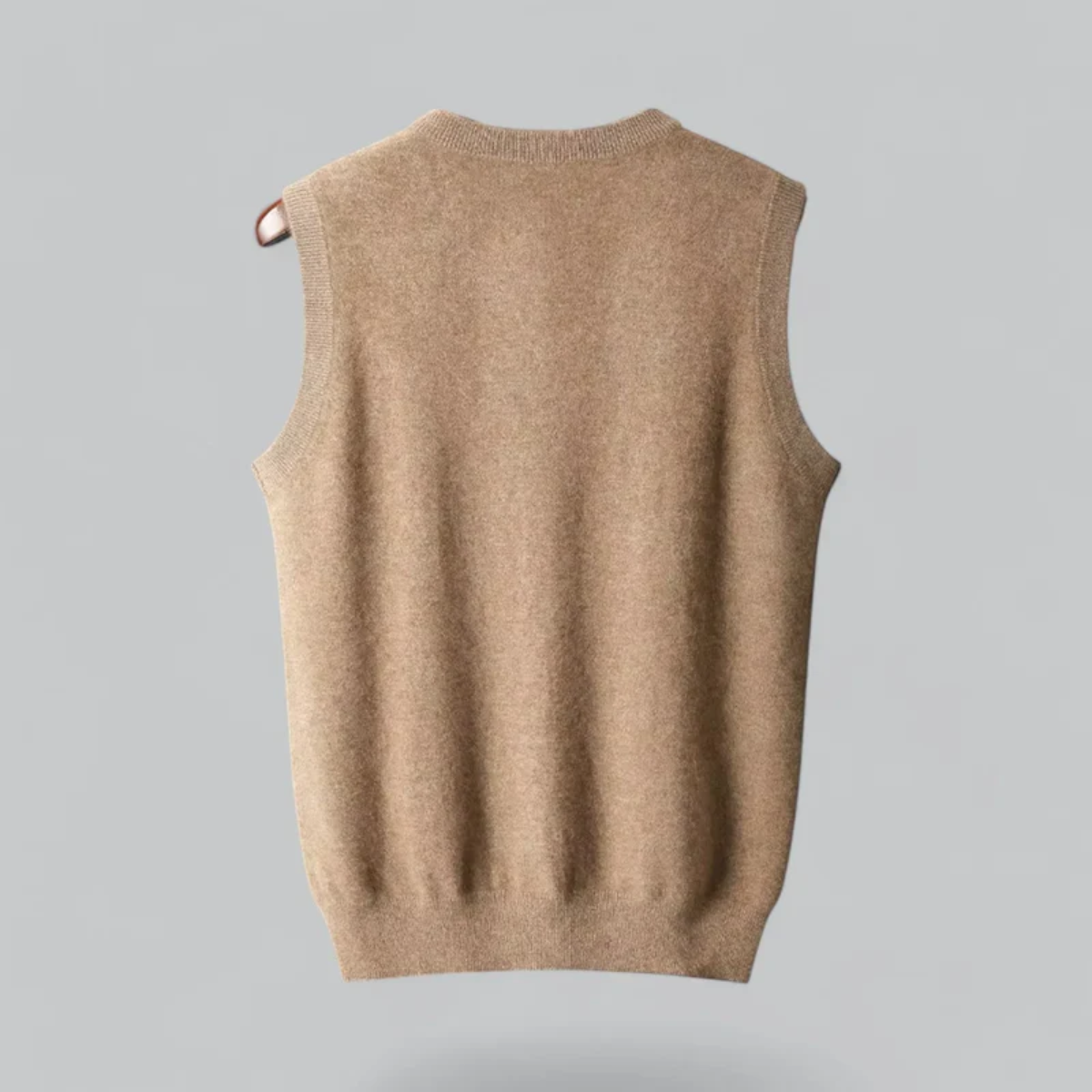 The Milan Men's V Neck Knit Cotton Gilet