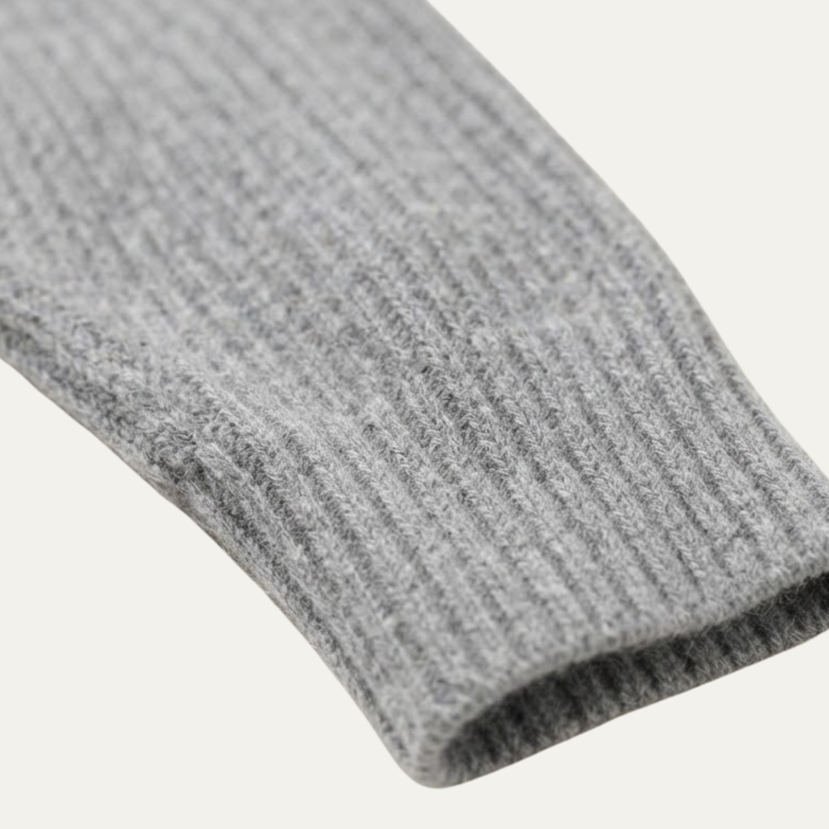 Women's Ribbed Jumpers with Asymmetrical Slit Hem