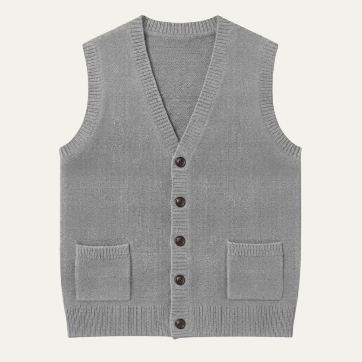 Men’s Smart Casual Button Front Knit Vest