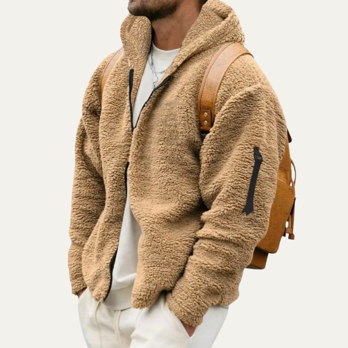 The Brixton Men’s Fleece Warm Soft Velvet Hoodie Jacket