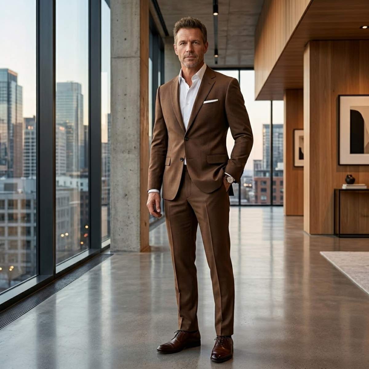 Men’s Two Piece Suit - The Brescia – Slim Fit Blazer and Trousers Formal Set