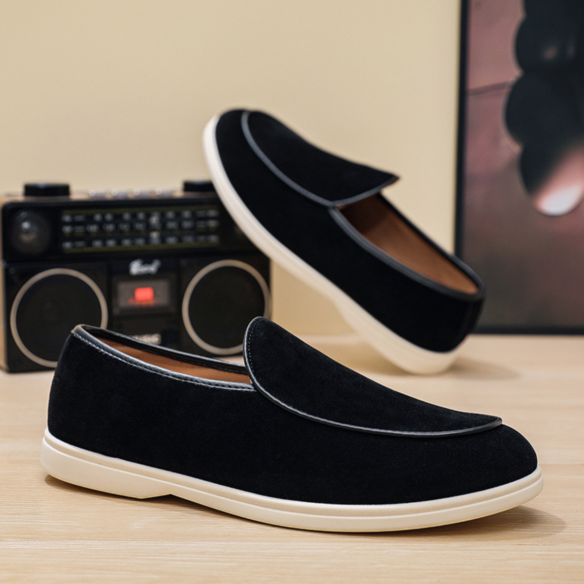 The Mornington Men’s Casual Comfort Suede Slip On Loafers