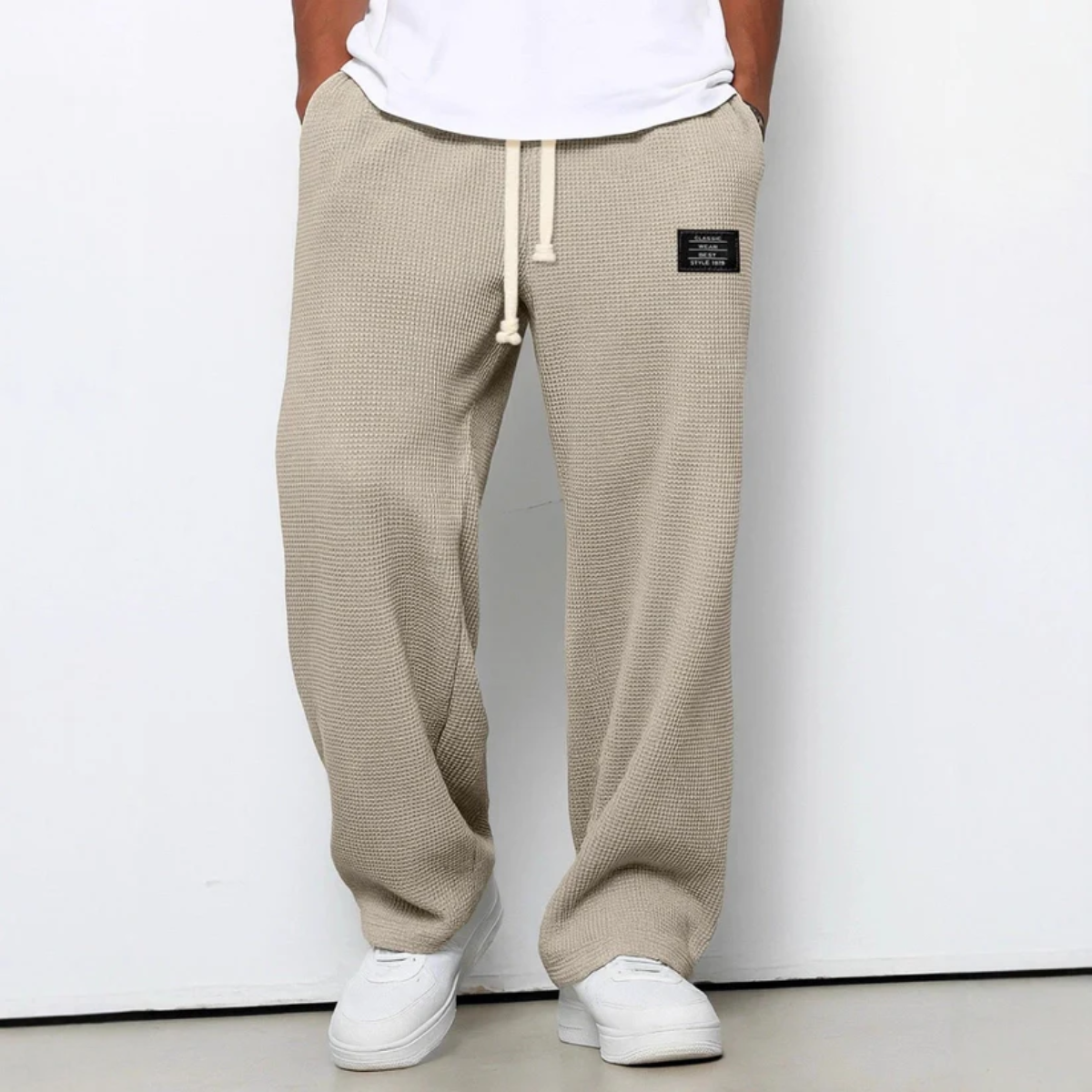 The Clayton Men's Waffle Knit Relaxed Sweatpants