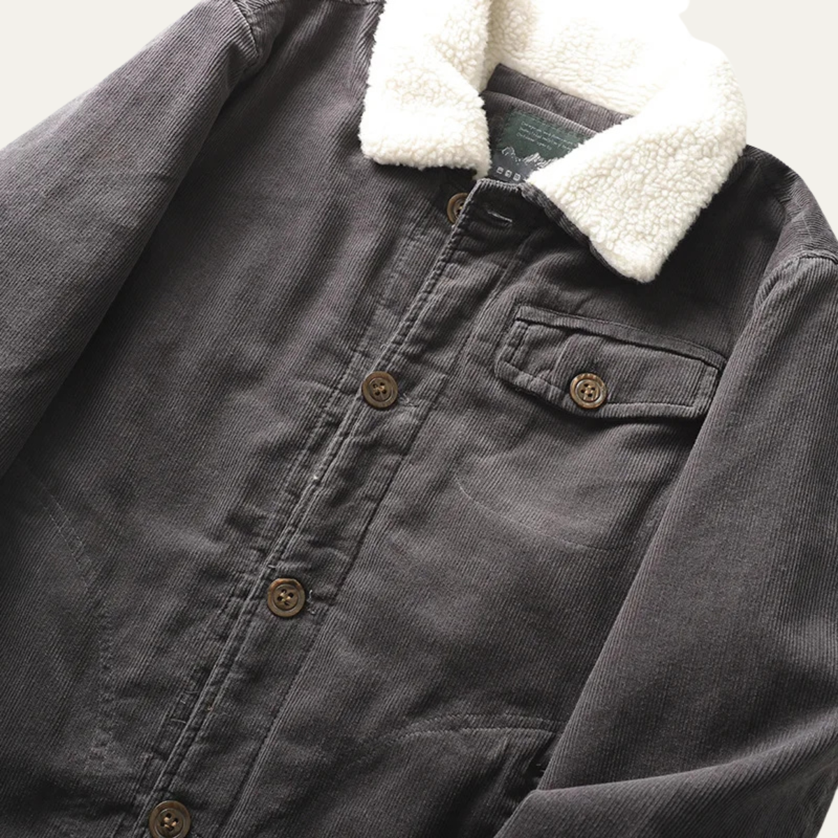 Men’s Casual Button Up Corduroy Jacket