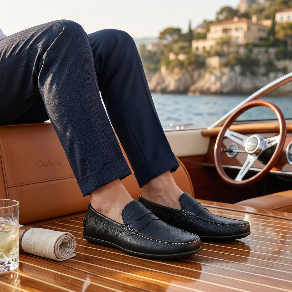 The Moltrasio Men’s Elegant Slip On Leather Loafers