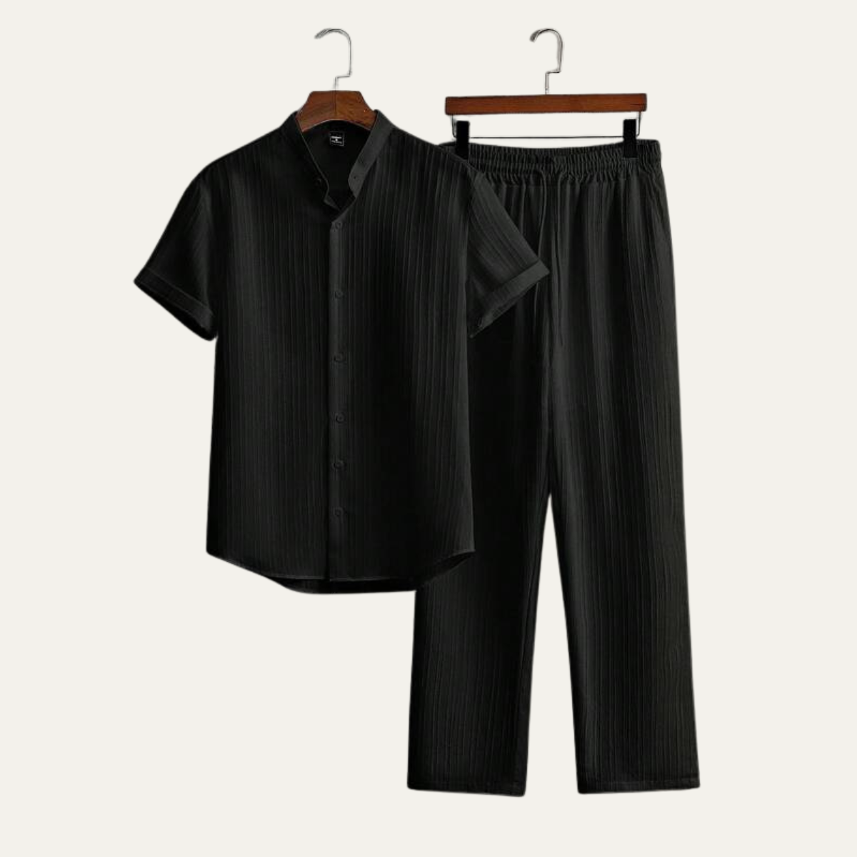 The Ashwood Hill Men’s Linen Summer Casual Set – Shirt & Trousers