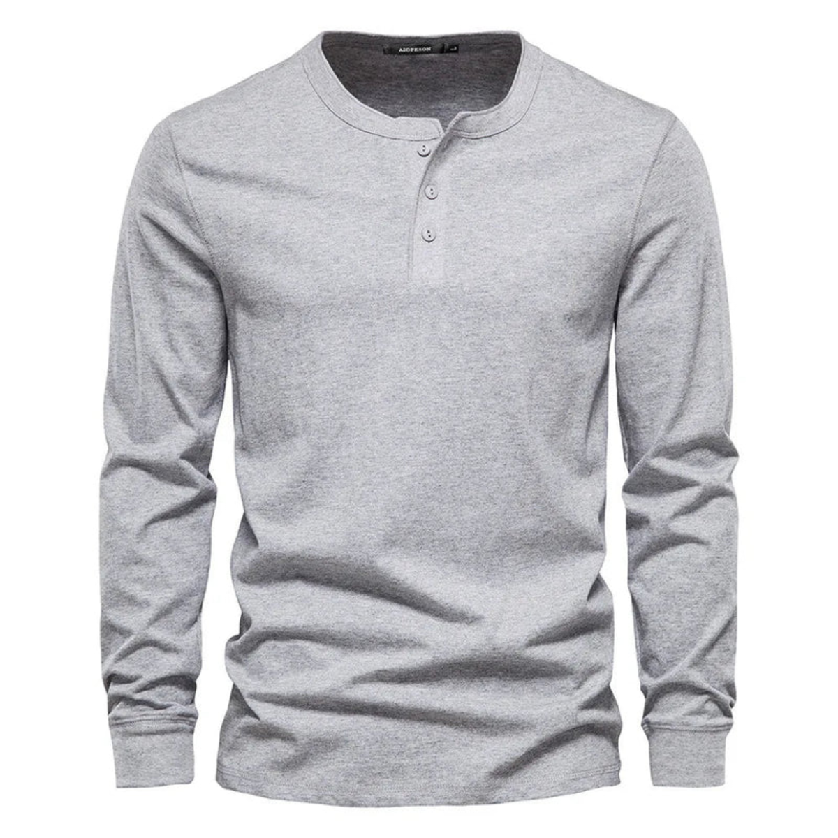 The Venice Men's Casual Button Neck Cotton Tee